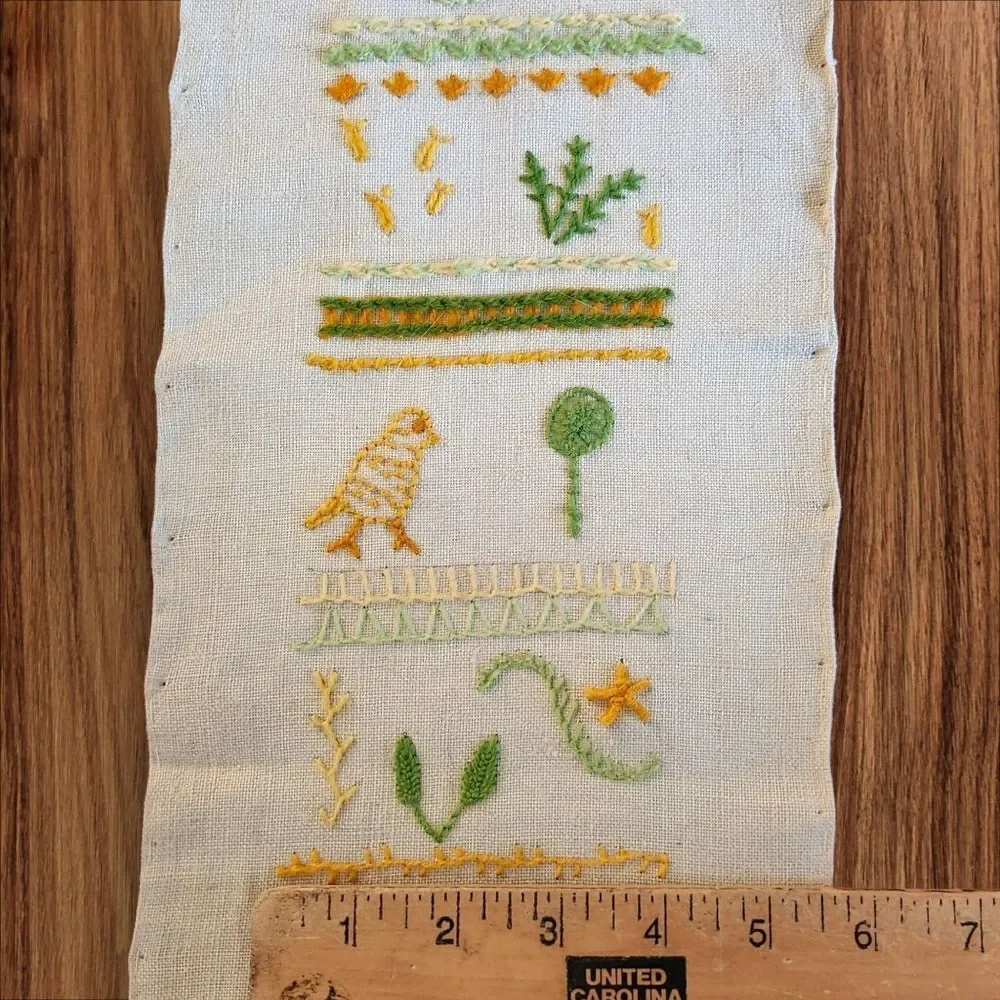 Handmade vintage needlepoint